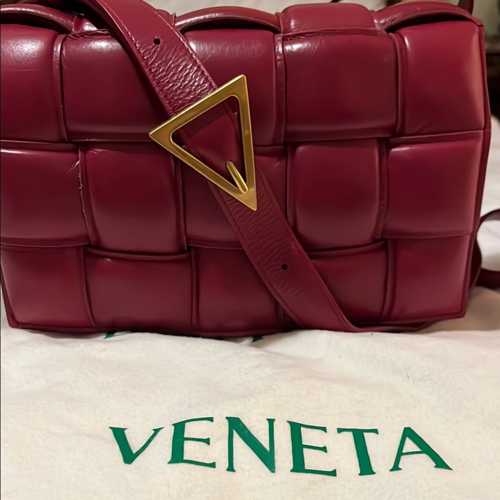 Red Quilted Leather Bag